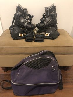 Rollerblades with Bag and Knee/Wrist Guards
