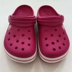 Kids Hot Pink Crocs Size 12 
