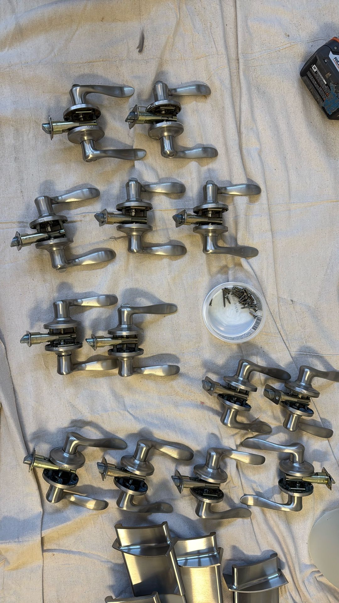 13 Satin Brushed Nickel Door Handles