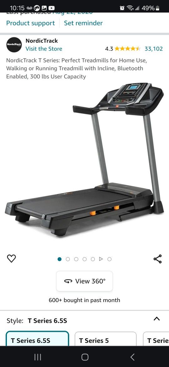 Nordictrack T Series 6.5s Only Used Like 15 Hours