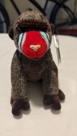 Ty Beanie Baby Mandrill Monkey Plush