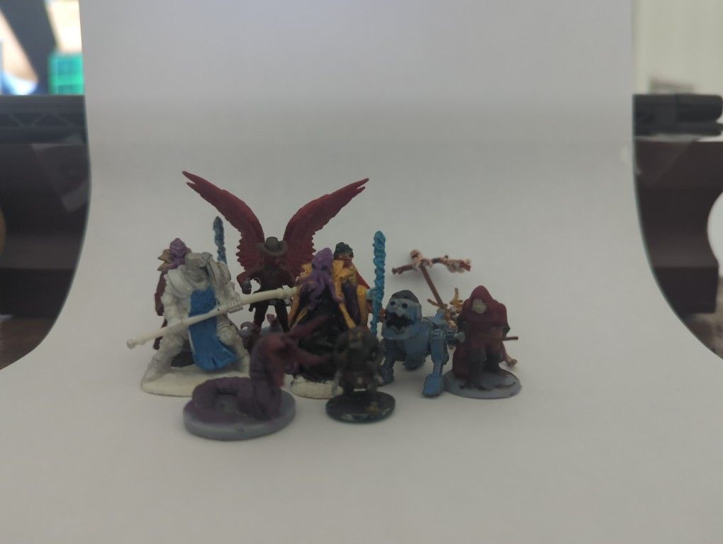 Set Of Partially Painted D&D Mini Figures