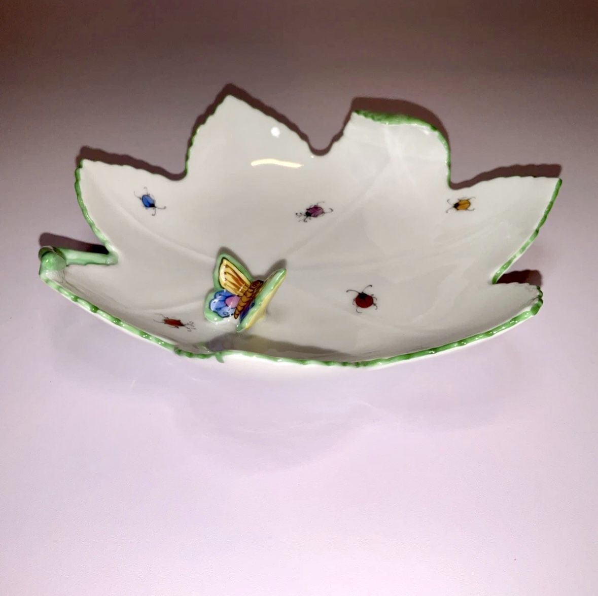 One Of A Kind Butterfly In Candy Bowl Dish Hand Painted, USA