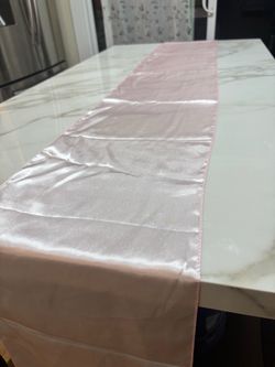 Satin table runner 12x108 - blush pink
