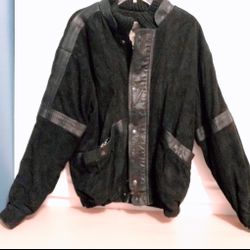 Vintage Suede Leather Jacket Size L/XL
