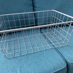 Grey Wire Basket