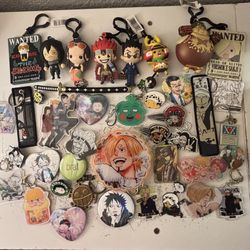 Anime A Lot (keychain,Pins,clips)