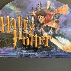 Amazing Vintage Harry Potter Store Display Sign Double Sided 3D