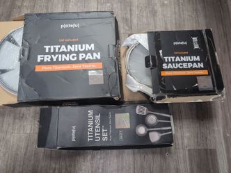 Plateful Titanium Cookware Set with Utensils