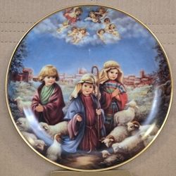 While Shepherds Watched Christmas Pageant Plate Collection 