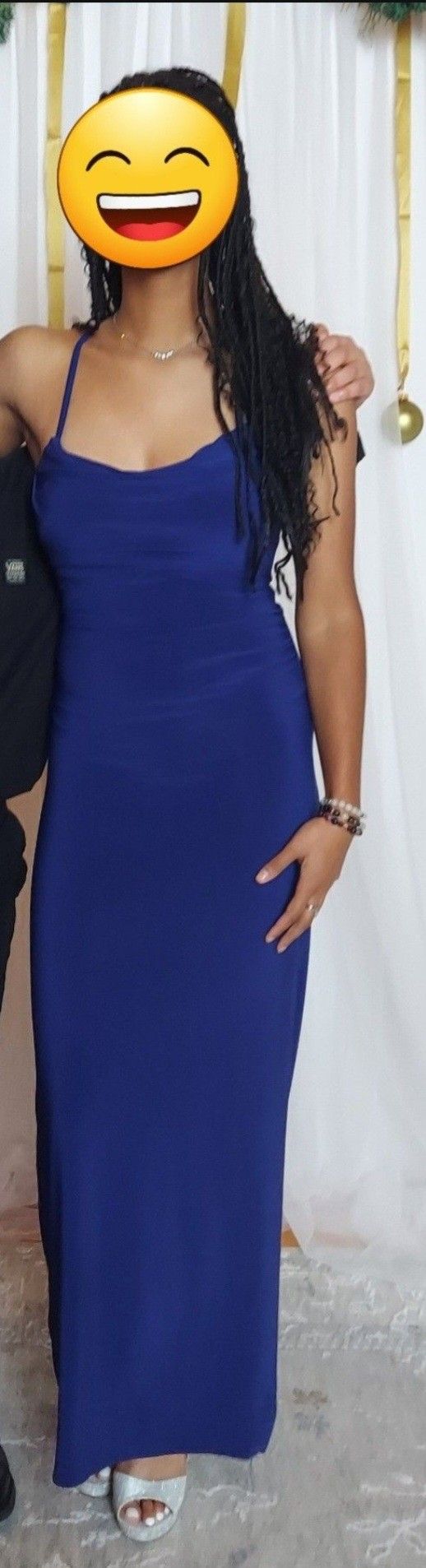 Royal Blue Floor Length Dress, Size 0