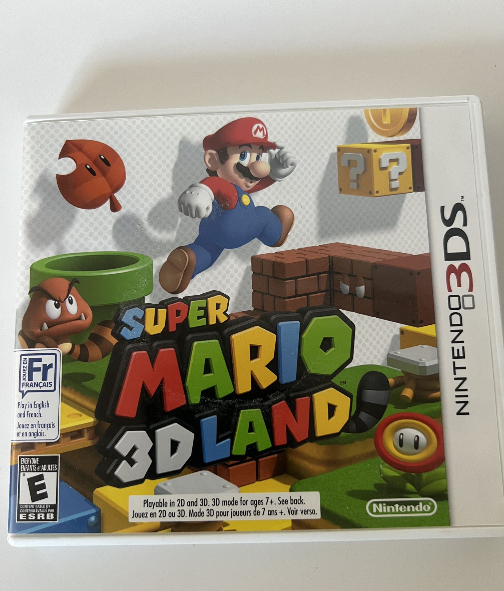 Super Mario 3D Land (Nintendo 3DS) XL 2DS Game w/Case & Manual