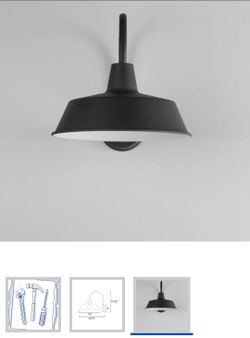 Black Barn Style Wall Sconce Light Fixture