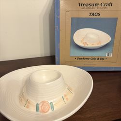 Sombrero Chip And Dip Bowl