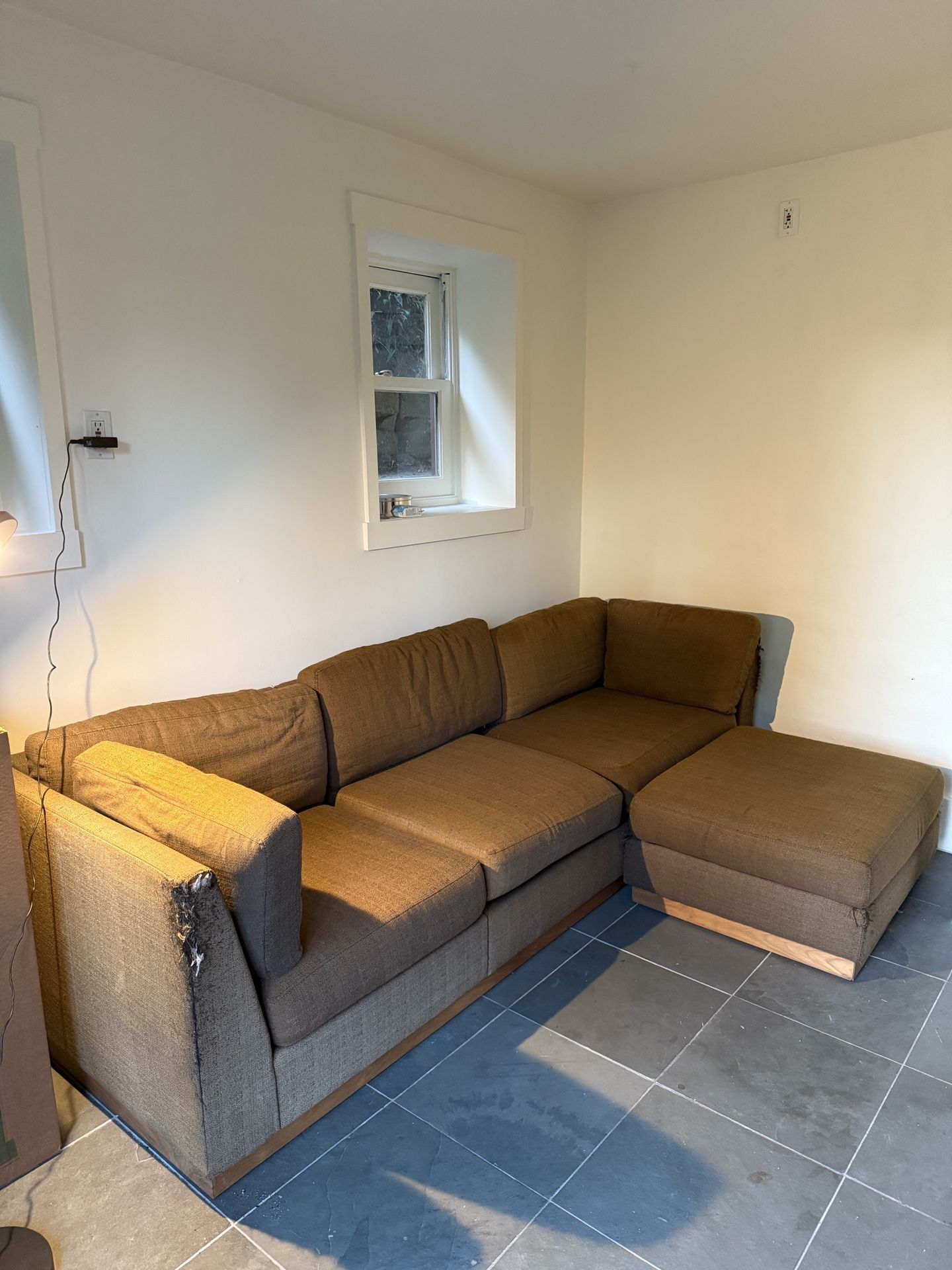 Classic Vintage Brown Couch