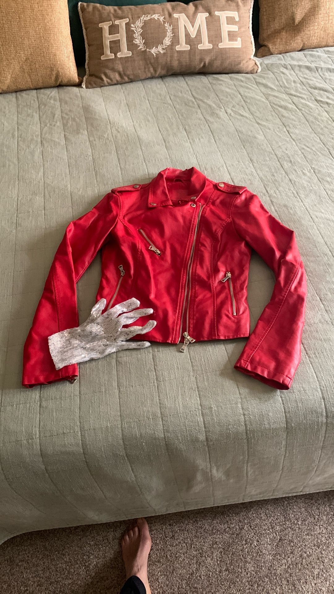 Michael Jackson Leather Jacket And Glove