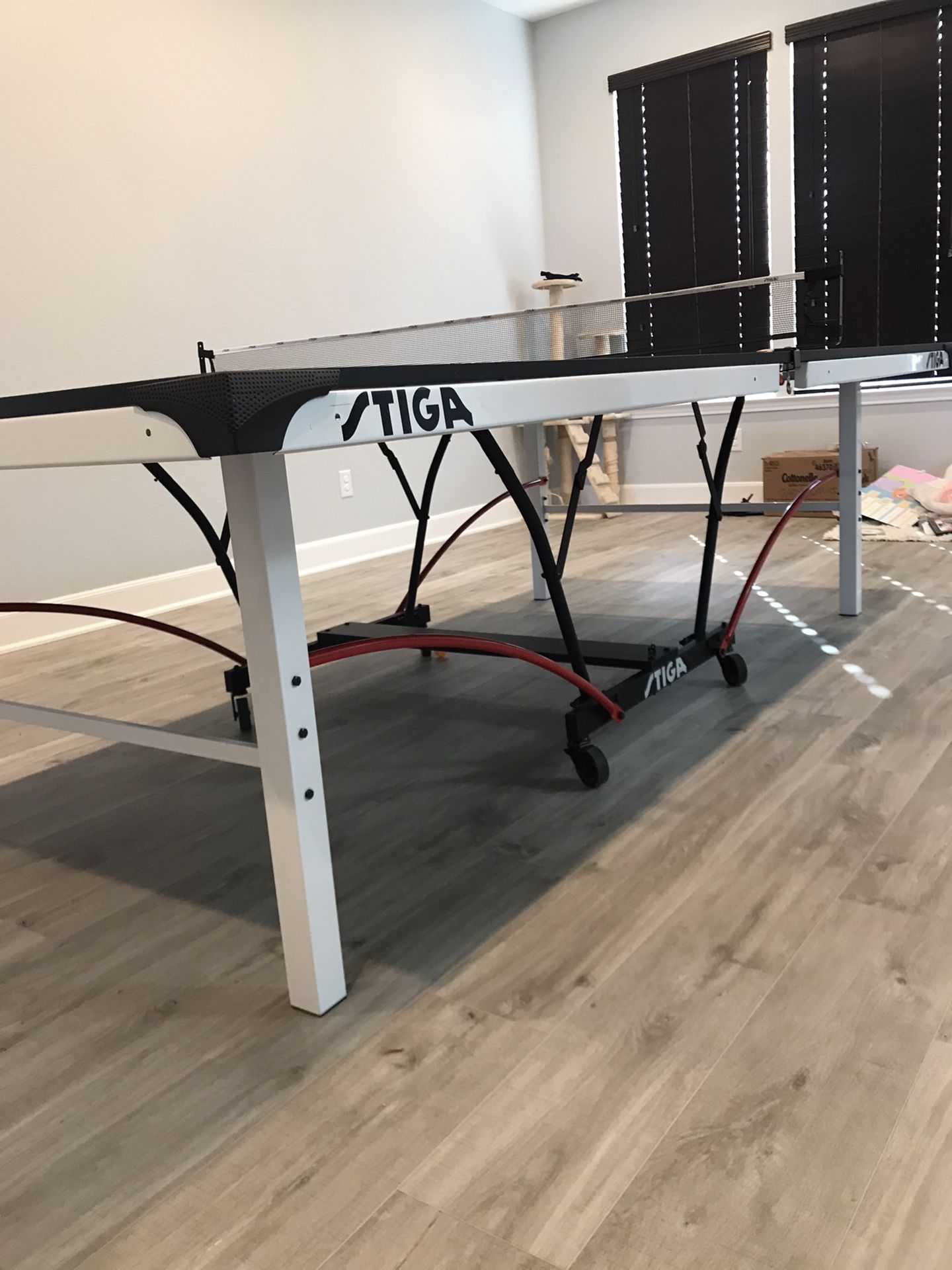 Stiga Master Series ST3100 Competition Indoor Table Tennis Table, Black/White
