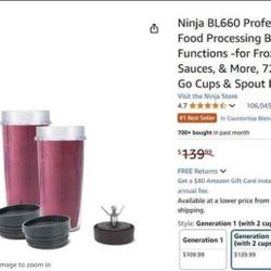 Ninja Professional Blender With Cups