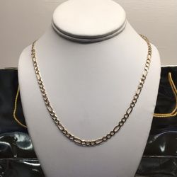 14k Yellow Gold Figaro Chain 22” 12.2 Grams 💵  💳  💵  Cash and Card Accepted