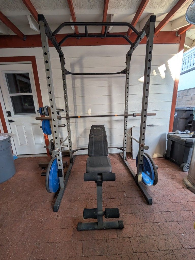 Squat / Bench Rack / Weights