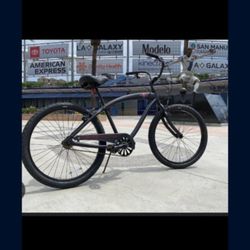 Nirve Red Star Beach Cruiser Adut Bicycle Bike 26 In Wheels 