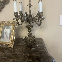 Antique Electric Candelabra Lamps