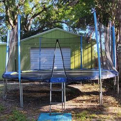 15 ft Zupapa Trampoline With Enclosure 