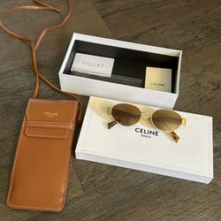 Celine Triomphe Oval Sunglasses 