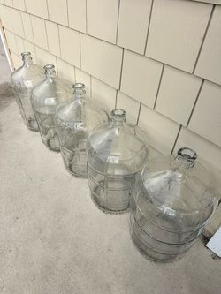 5 Gallon Glass Water Jugs