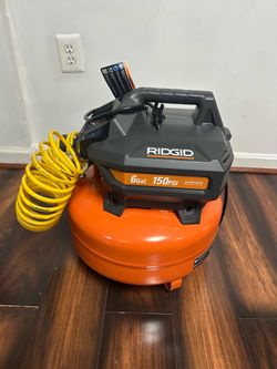 Rigid 6 gallon 150 Psi compressor $90