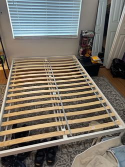 IKEA Bed Frame – White – Great Condition