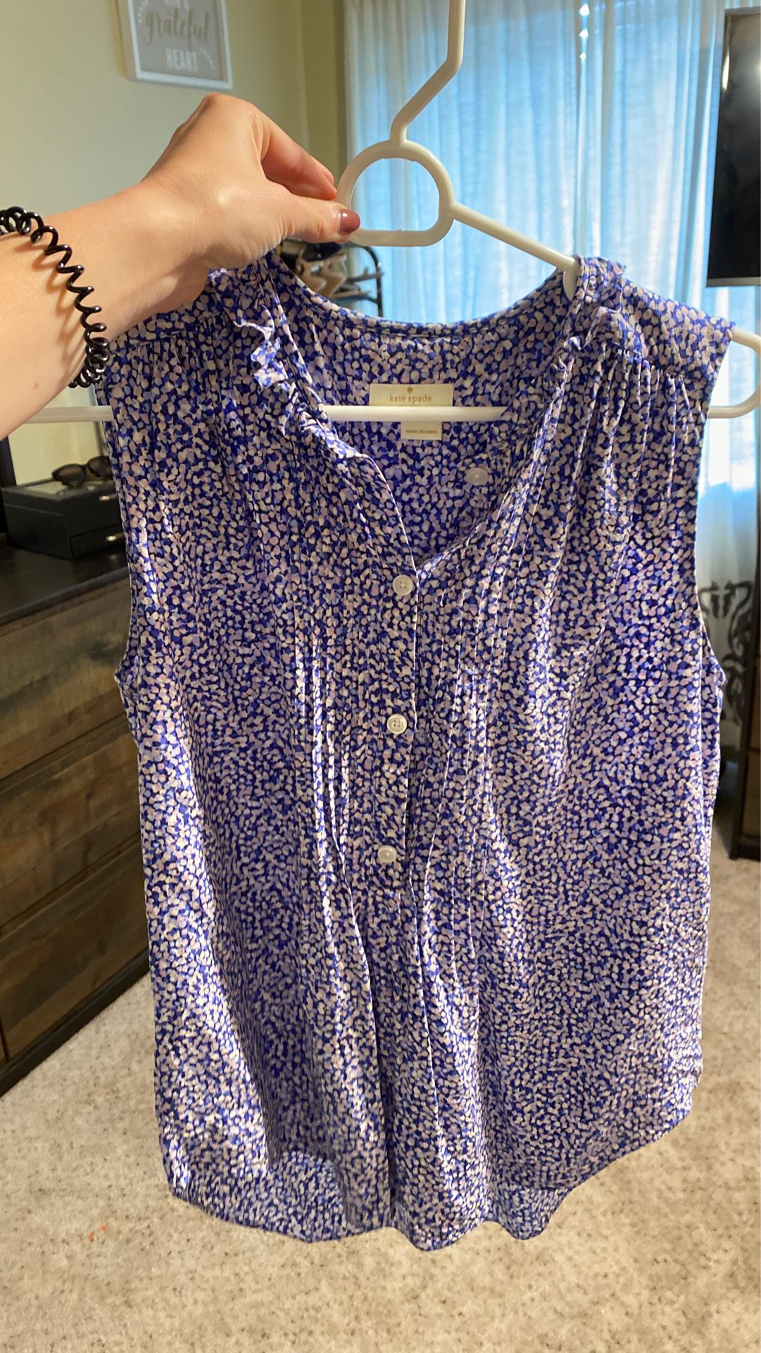 Kate spade button up top size small