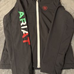 XS Ariat Men's New Team Softshell Mexico Black Jacket