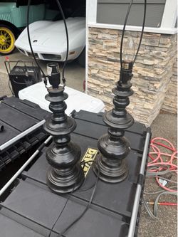 Two old lamps