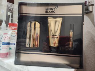 New MONTBLANC Emblem Absolu men's fragrance gift set. - $89