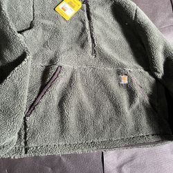 Carhartt fleece Jacket large new