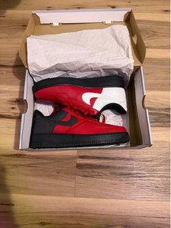 Nike Air Force 1 '07 red and black sneakers #airforce1
