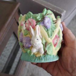 Easter bunny votive holder