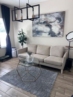 Beige Sofa (Delivery available)