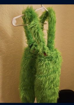 Grinch Fluffy Overalls 