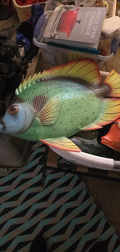 Big Plastic Fish To Hang On Wall