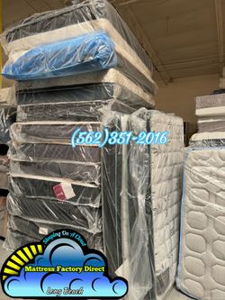 Queen memory foam mattress and Boxspring bed set Colchon y tambor