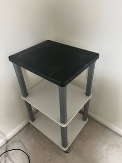 3 tier rolling utility cart / printer stand with storage shelves