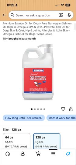Fish oil for dogs