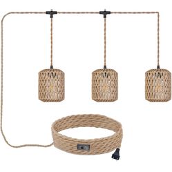 3 Pendant Plug In Light