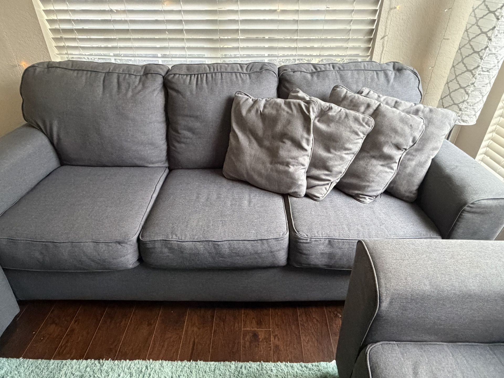 Gray 3 Piece Sofa Set