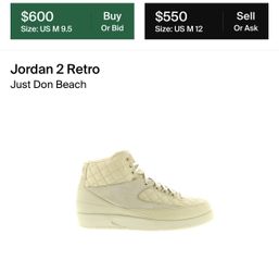 Jordan 2 Retros. 9.5 Men