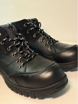 Botas negras de trabajo talla 10 con casquillo