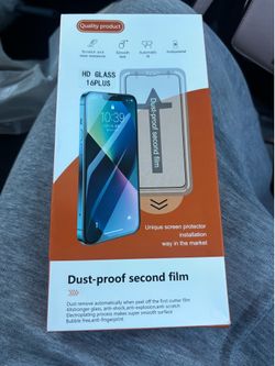 Tempered Glass Screen Protector for iPhone 16 Plus Clear Matte
