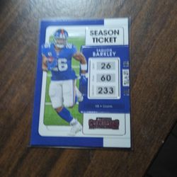 SAQUON BARKLEY FOOTBALL CARD. 